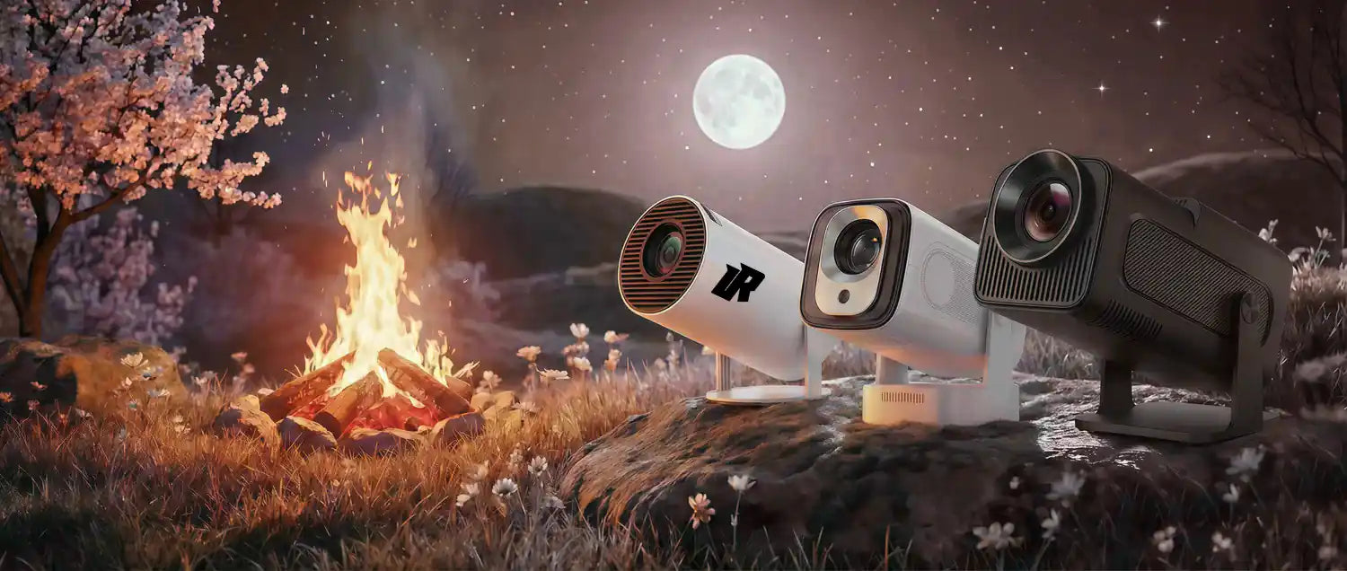 LaRavello portable projector with 4K HD display for immersive home cinema experience